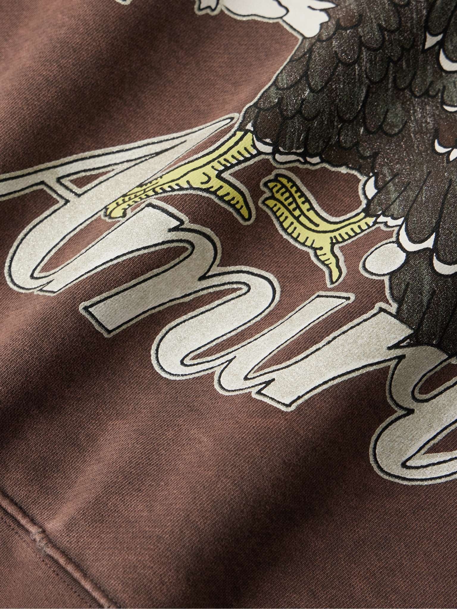 Glittered Logo-Print Cotton-Jersey Sweatshirt - 4
