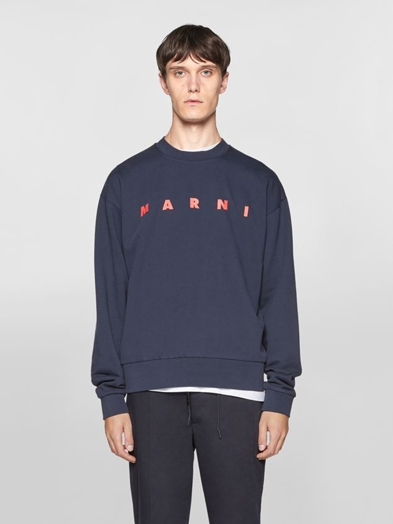 Marni COTTON SWEATSHIRT WITH MARNI LOGO outlook
