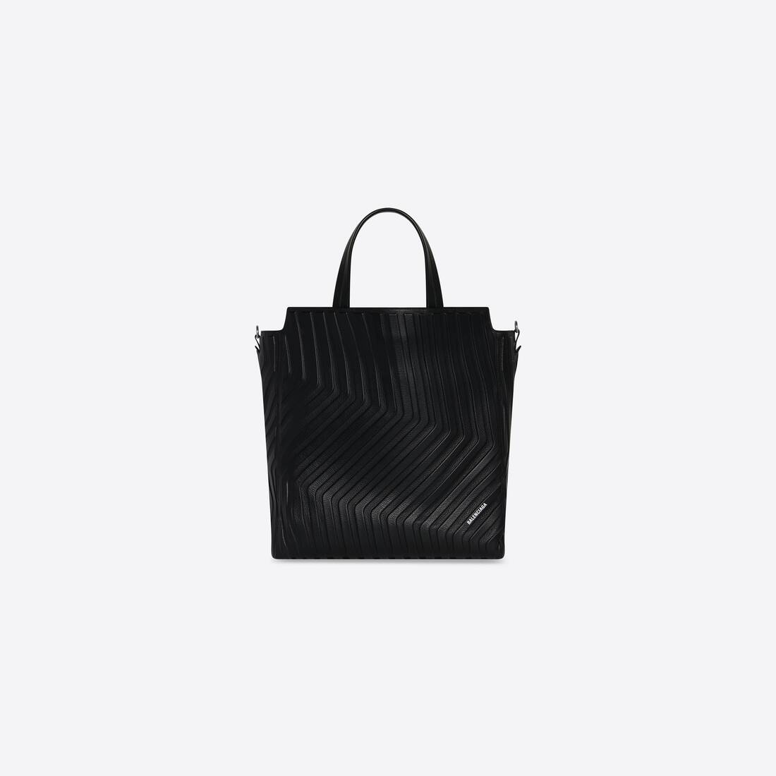 Men's Car Medium North-south Tote Bag in Black - 1