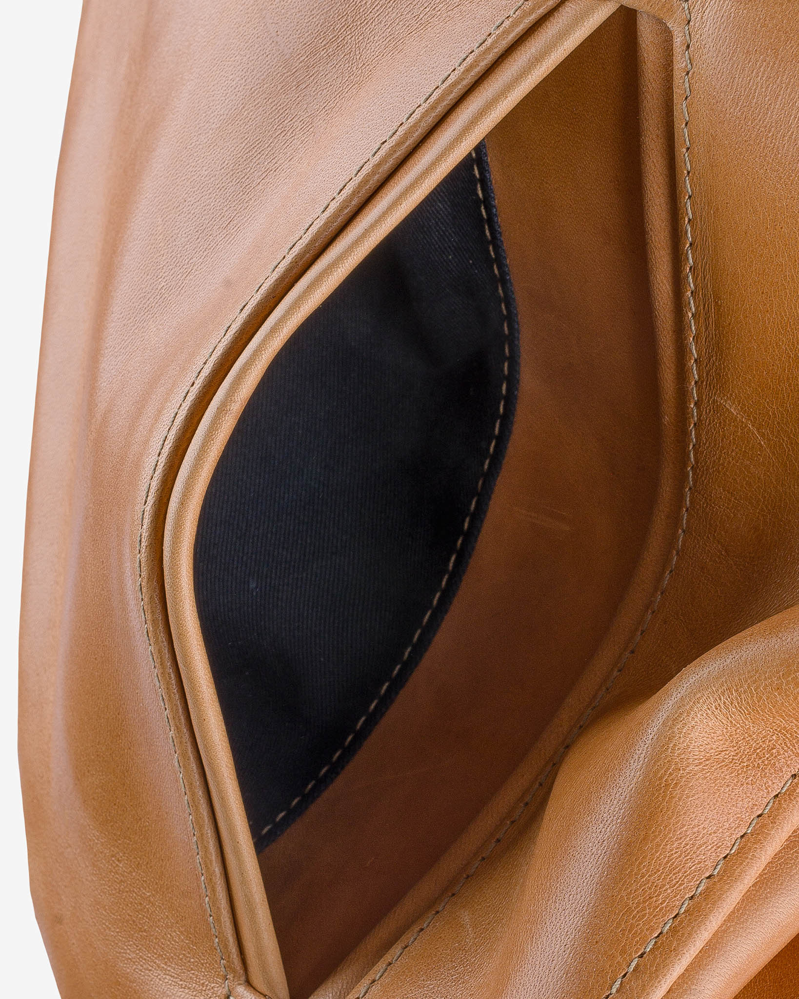IHSB-TGN-NAT Iron Heart x Simmons Bilt Mustang Horsehide Tail Gunner - Natural - 16