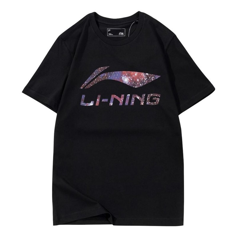 Li-Ning Essential Galaxy Logo T-shirt 'Black' AHSS971-1 - 1