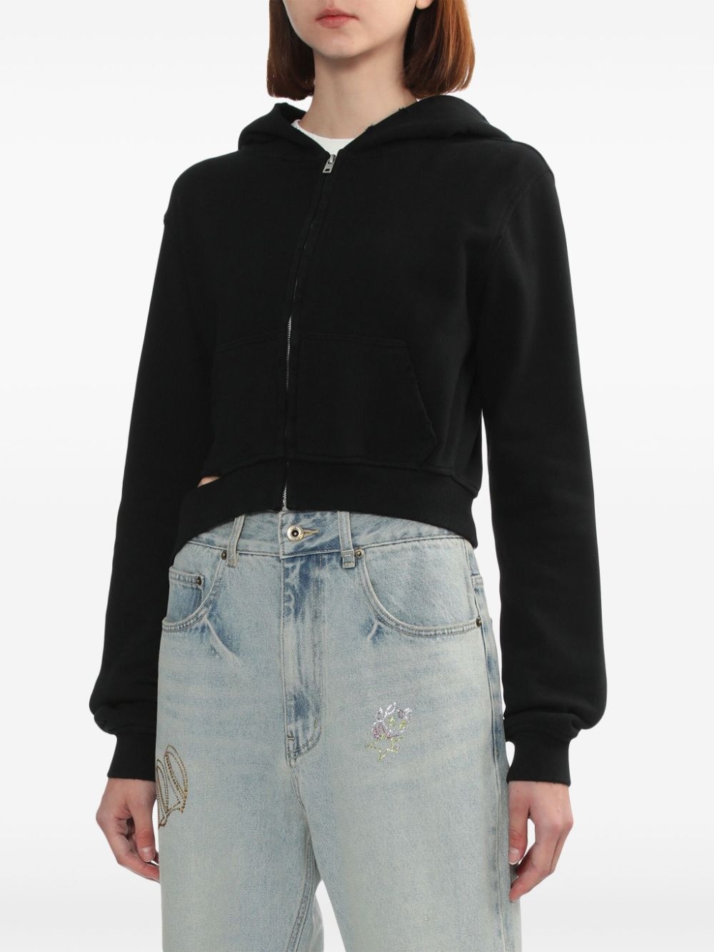 cut-out hoodie - 3