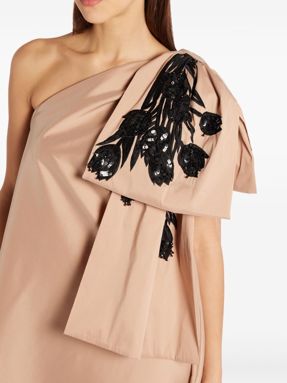 floral-embroidered maxi dress - 5