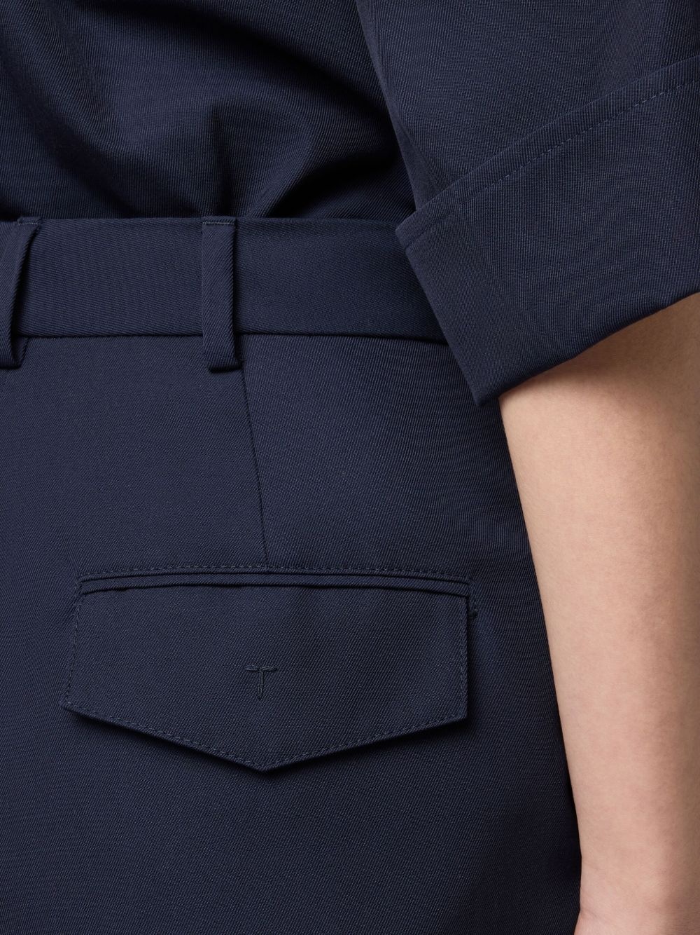 tailored straight-leg trousers - 6