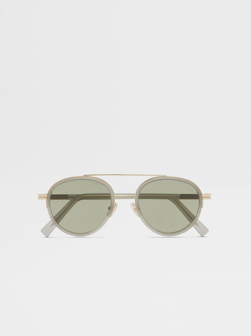 GREEN ORIZZONTE II ACETATE와 금속 성유리 - 1