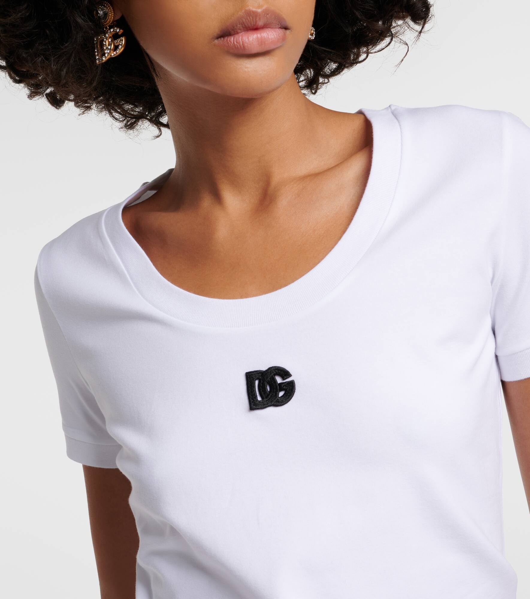 Logo cotton-blend jersey T-shirt - 4