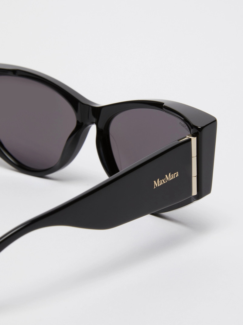 HINGE1 Soft cat-eye sunglasses - BLACK 3