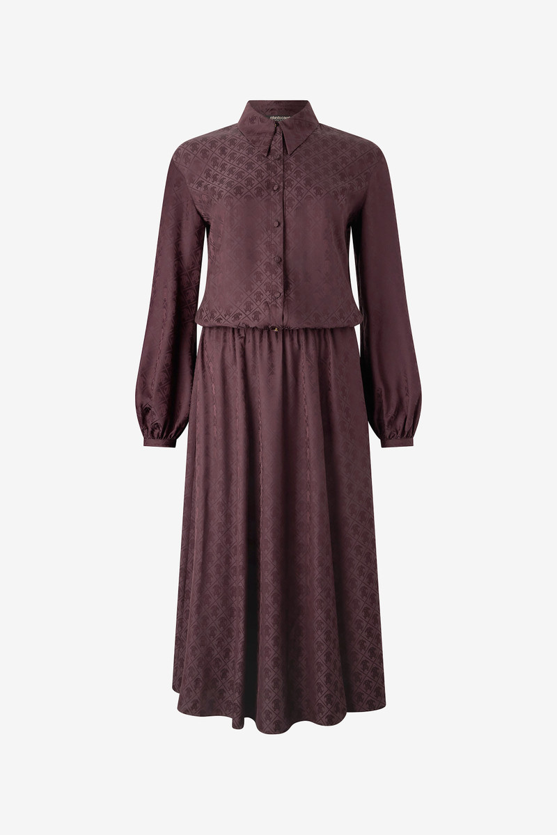 Shirt Dress With Mirror Snake Monogram 1