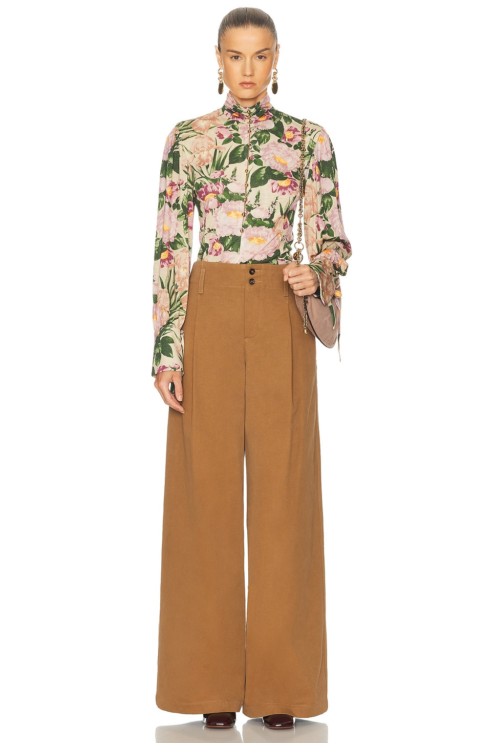 Printed Wool Jersey Top - 4