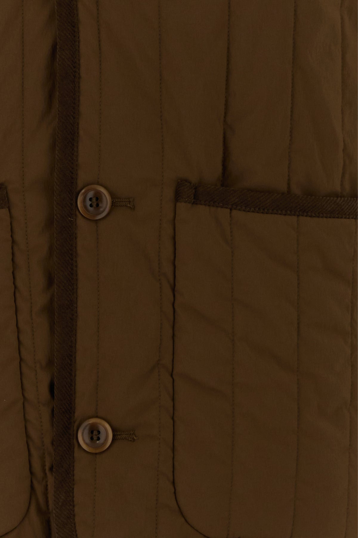 Brown stretch nylon Leone jacket - 3