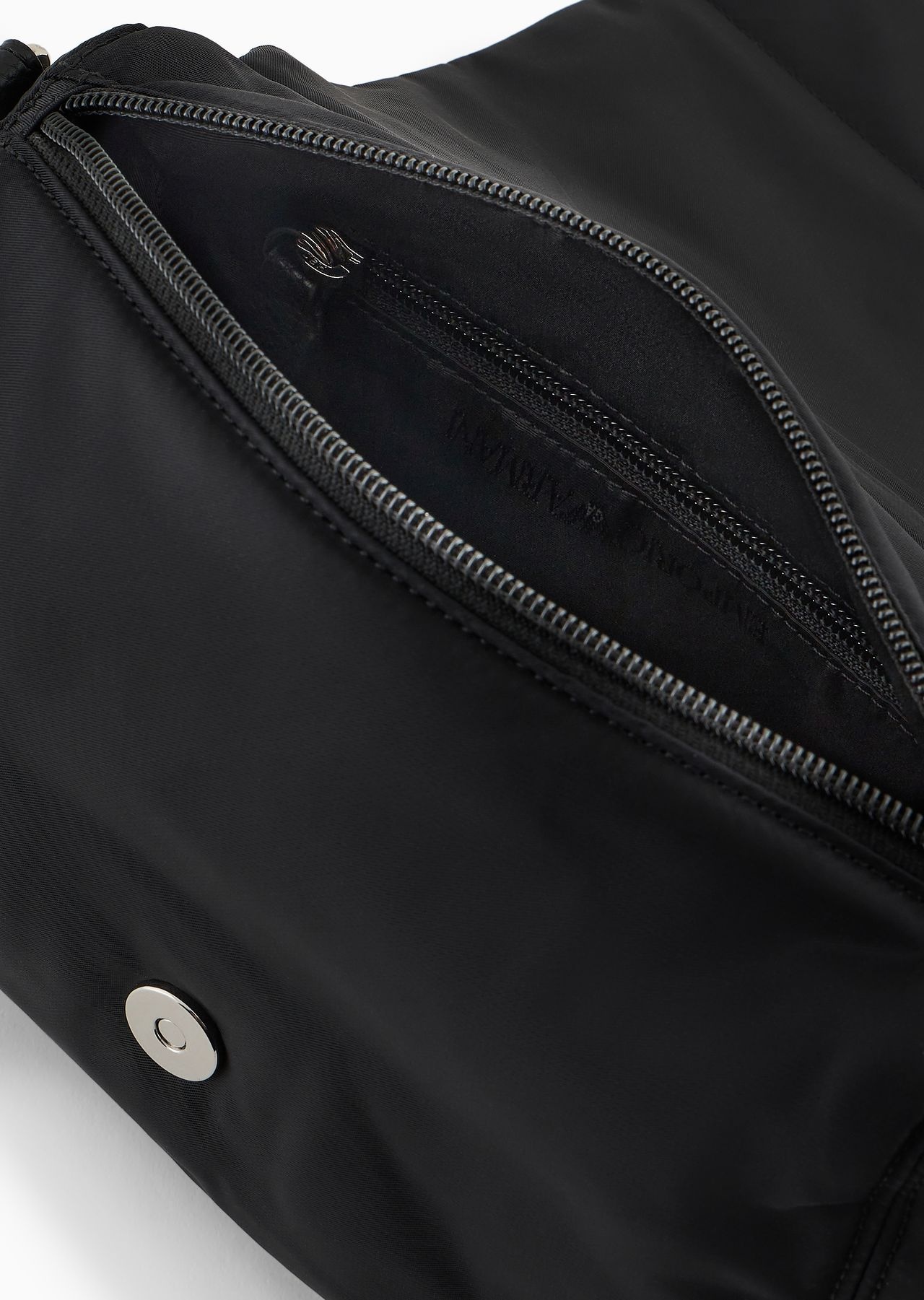 ASV recycled nylon shoulder bag with eagle plaque - 4