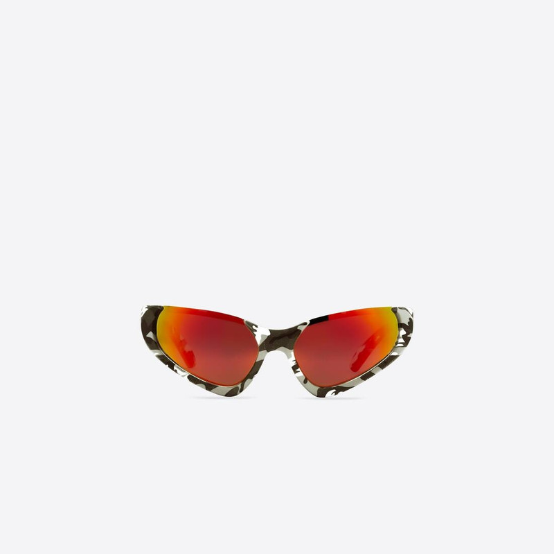 Xpander Rectangle Sunglasses  in Red 1