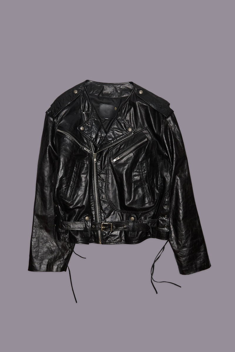 CREWNECK MOTO JACKET - 1