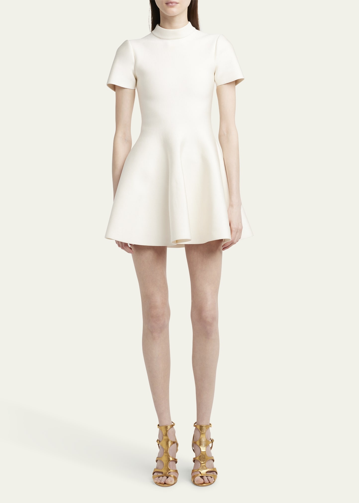 Fit-Flare Knit Mini Dress - 2