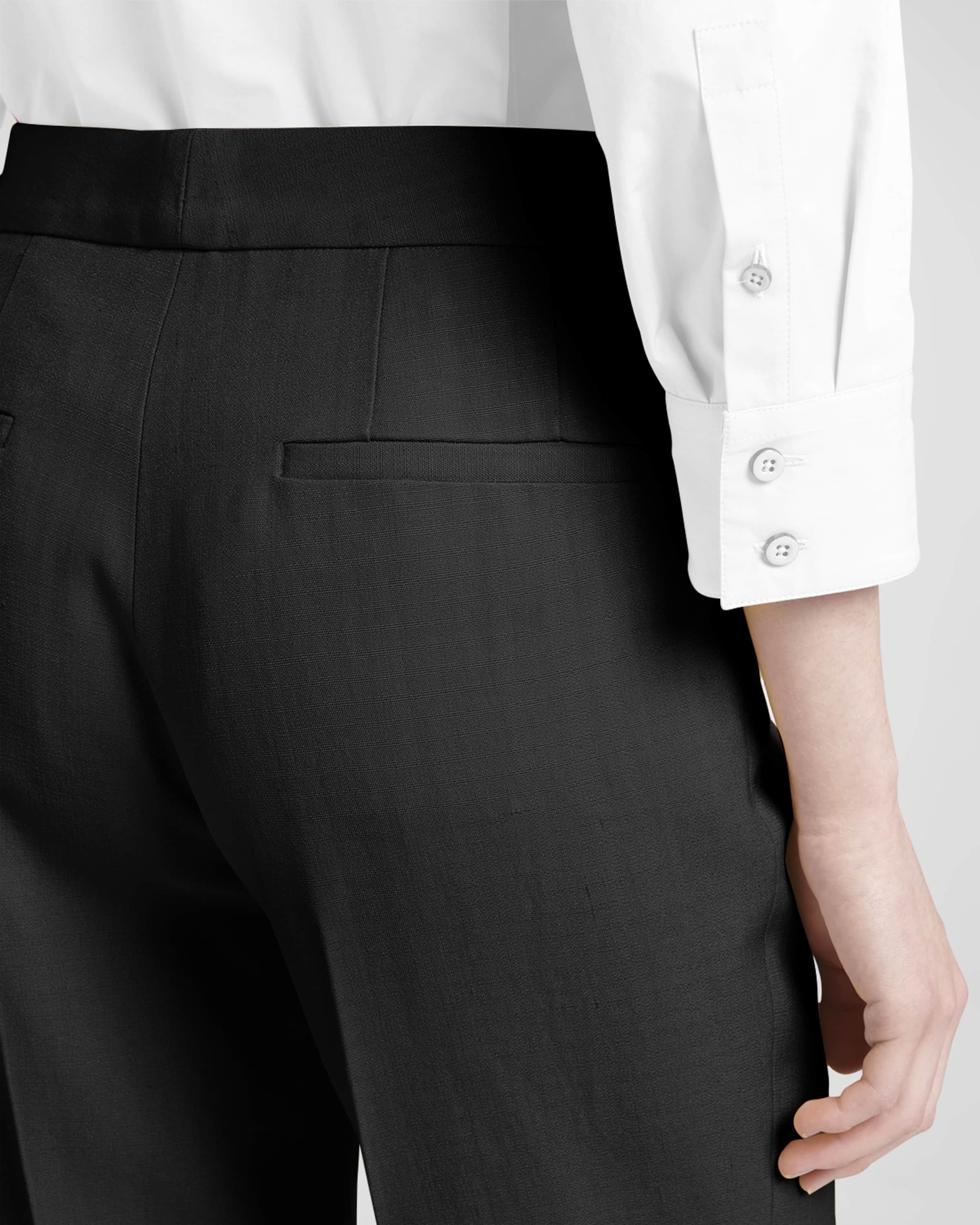 Pleated Split-Hem Trousers - 6
