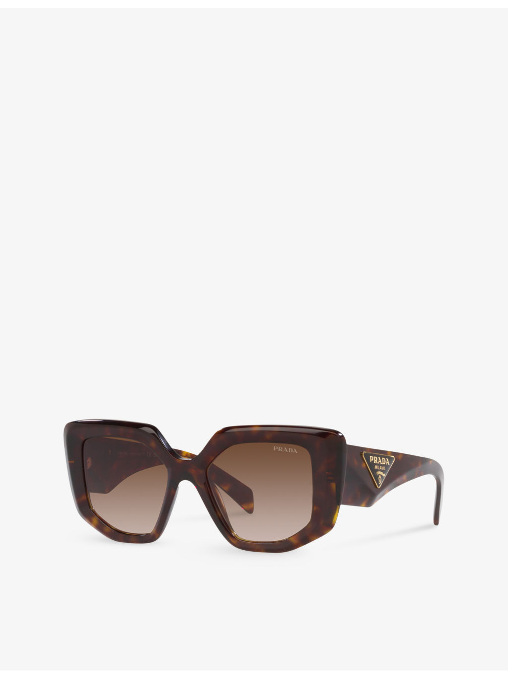 PR 14ZS irregular-frame tortoiseshell acetate sunglasses - 3