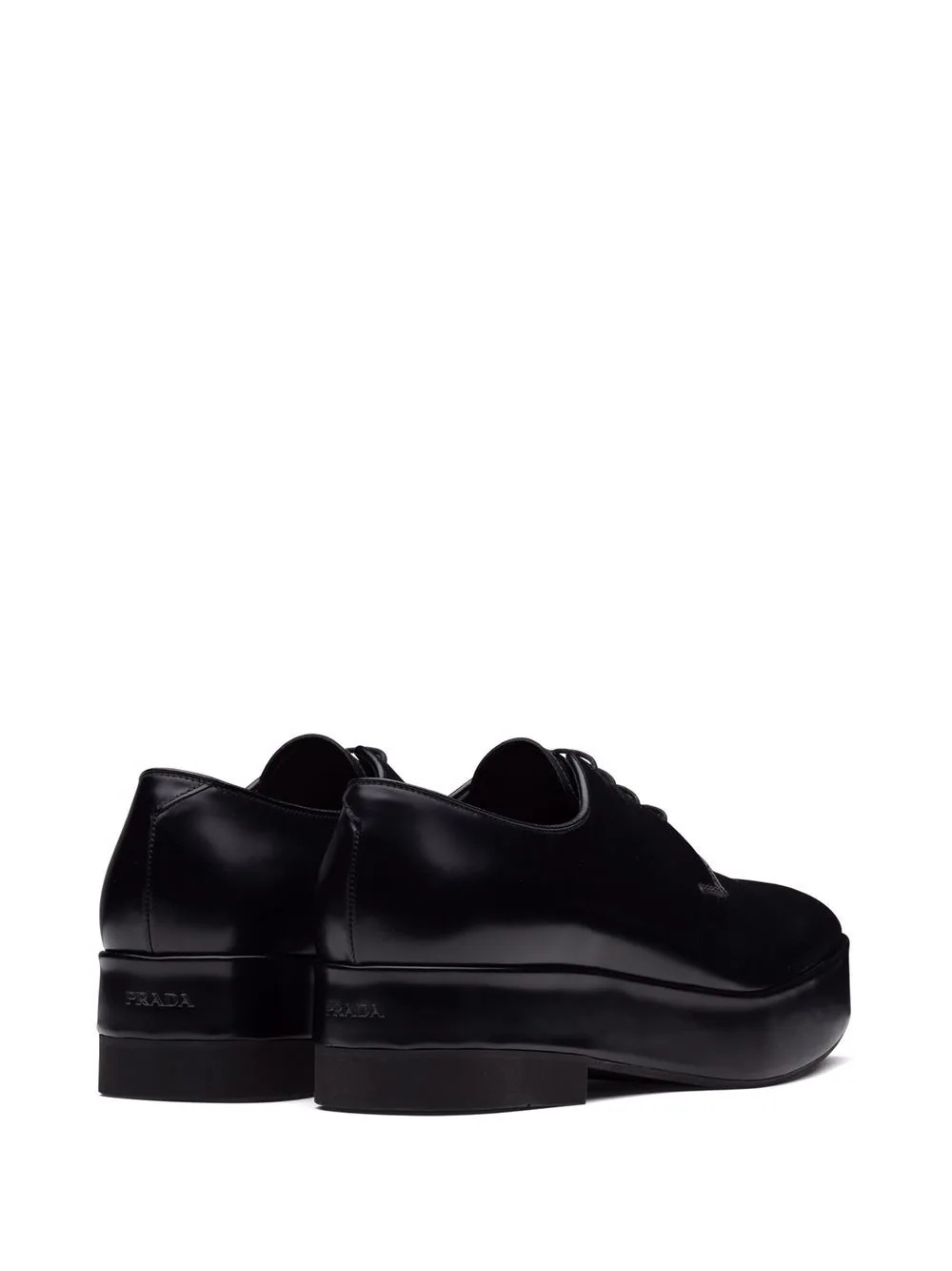 lace-up leather derby shoes - 3