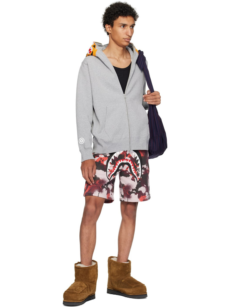 A BATHING APE® Gray Tiger Full Zip Hoodie outlook