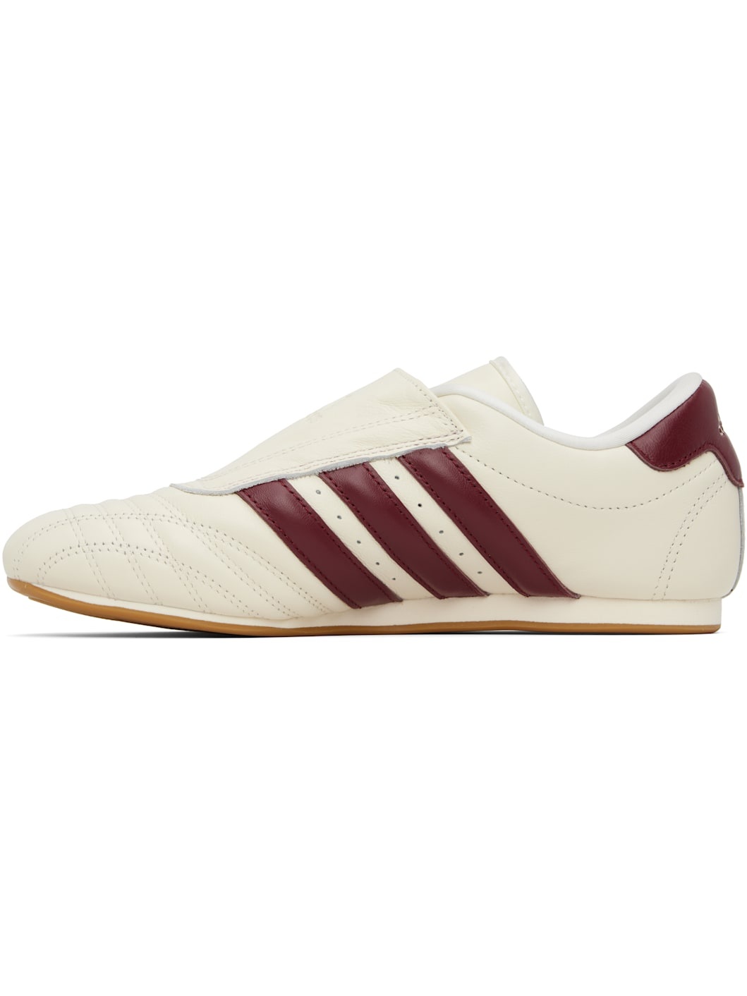 Off-White & Burgundy Taekwondo Sneakers - 3