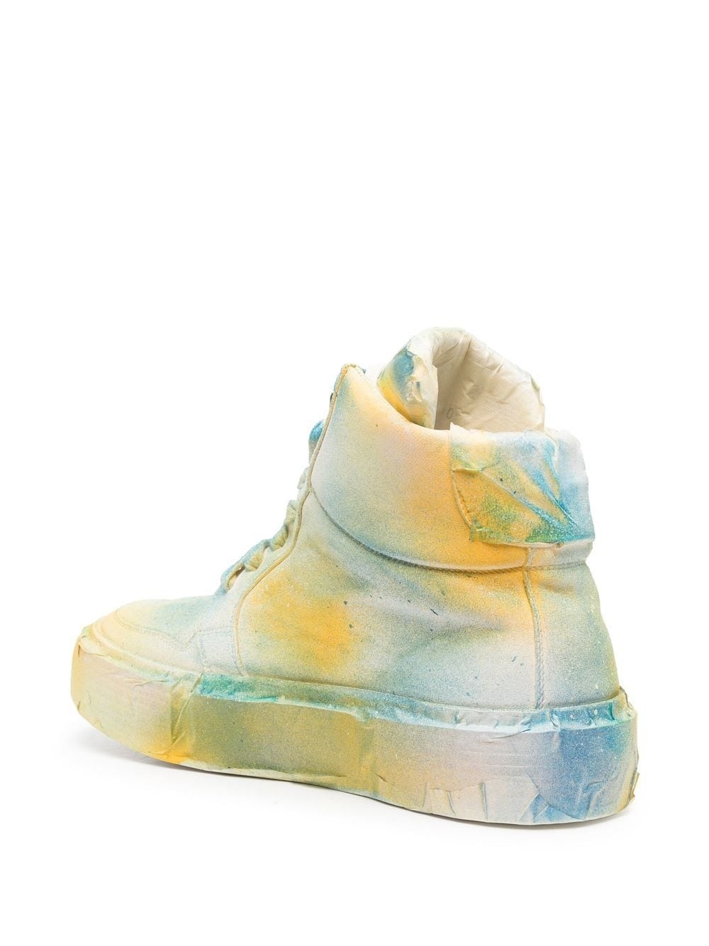 spray-effect high-top sneakers - 3