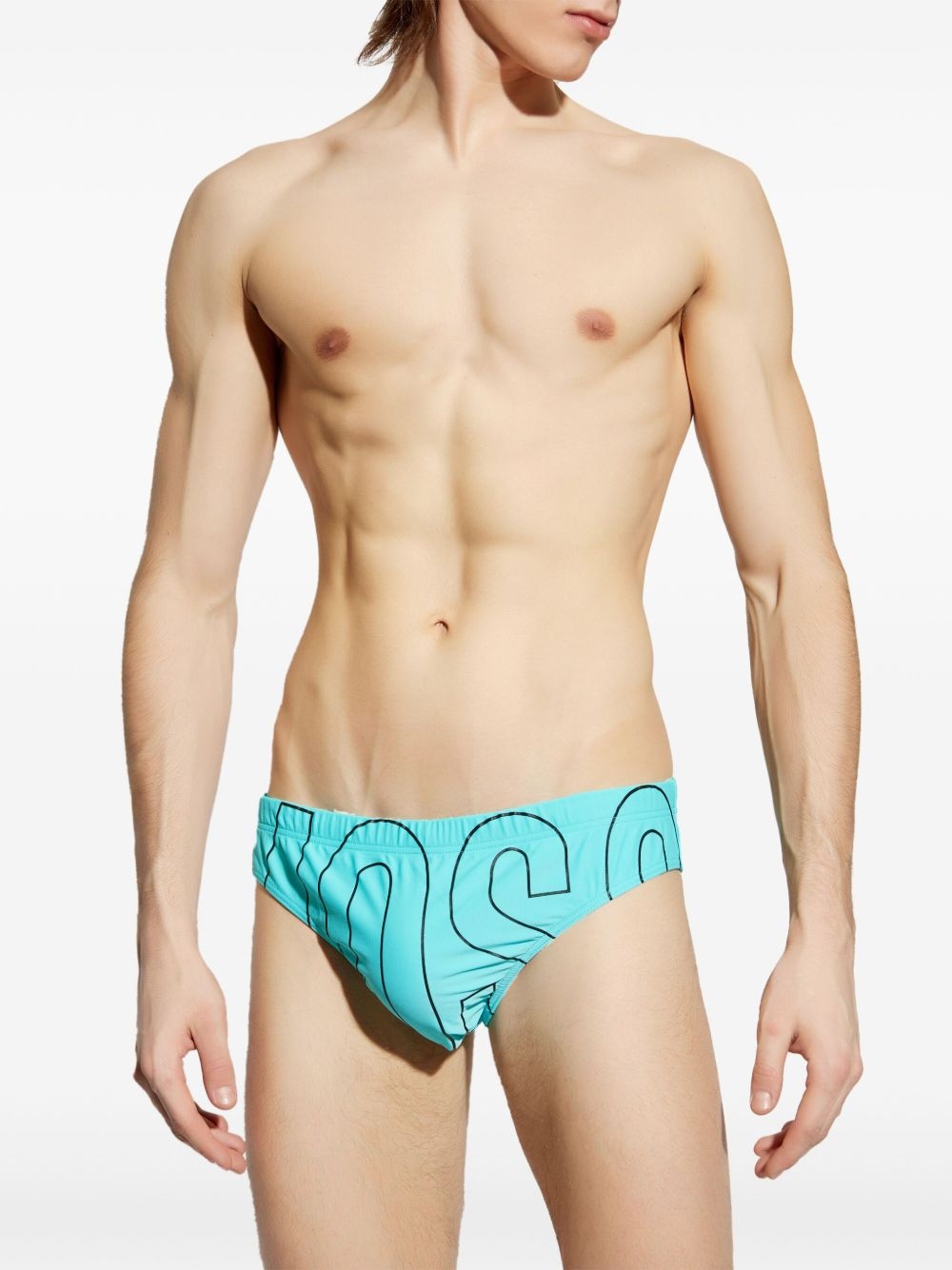 logo print swimming trunks - 2