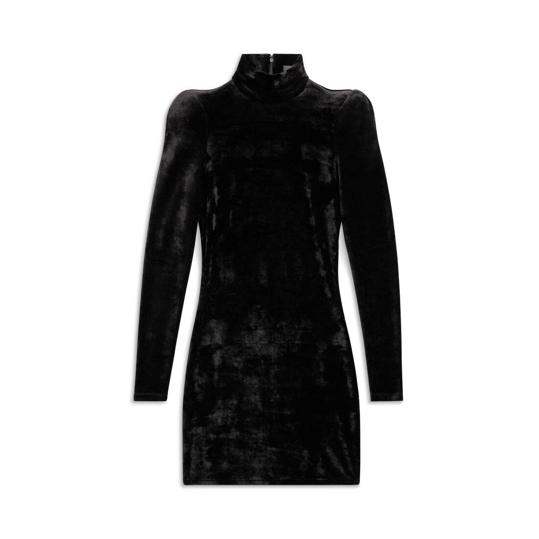Women's Turtleneck Dress in Black - 1