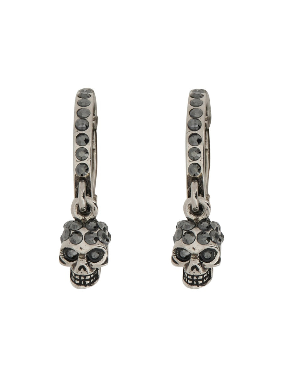 Skull Hoop Earrings - 1