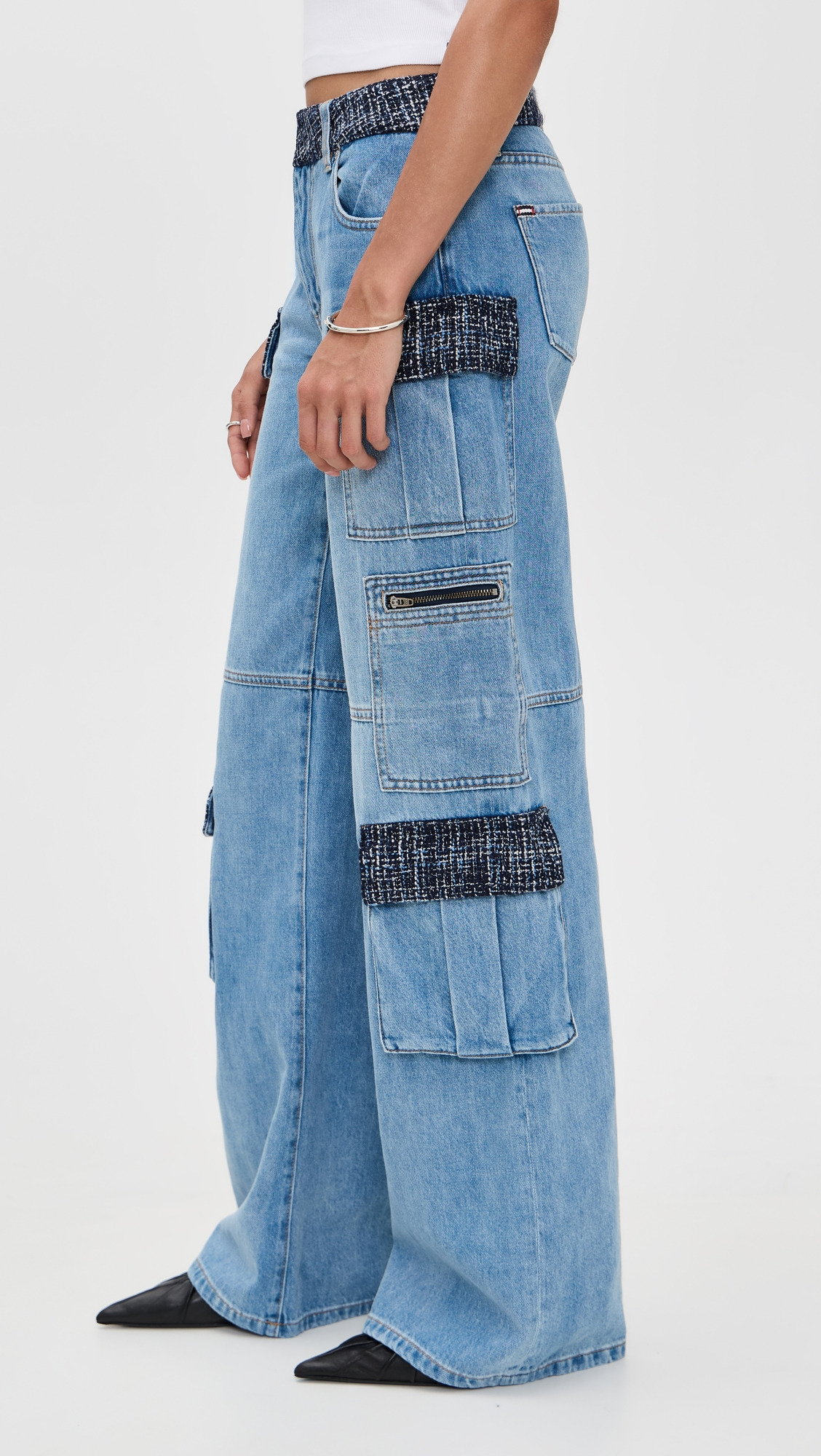 Cay Baggy Denim Cargo Jeans - 3