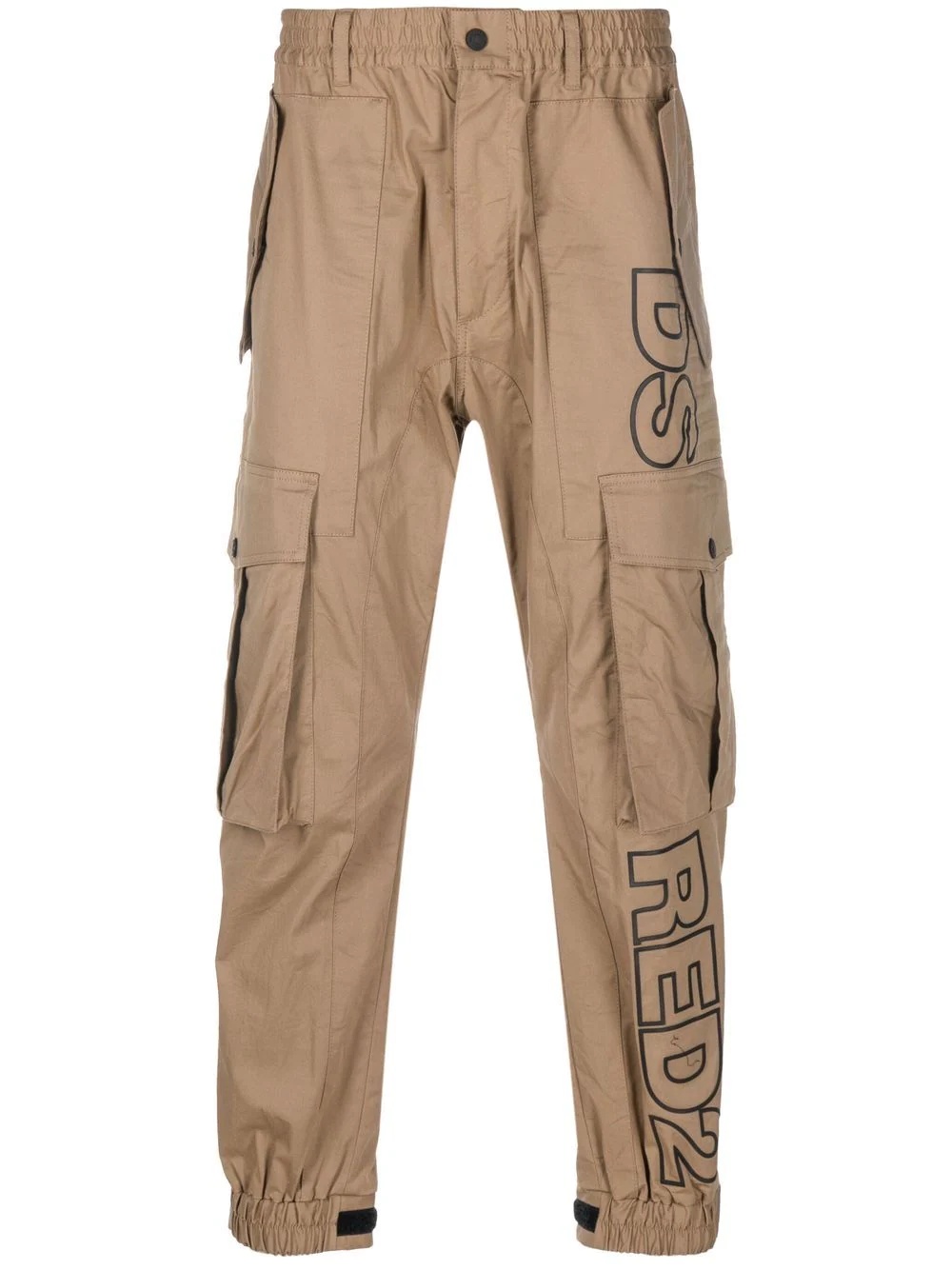 logo-print cargo pants - 1