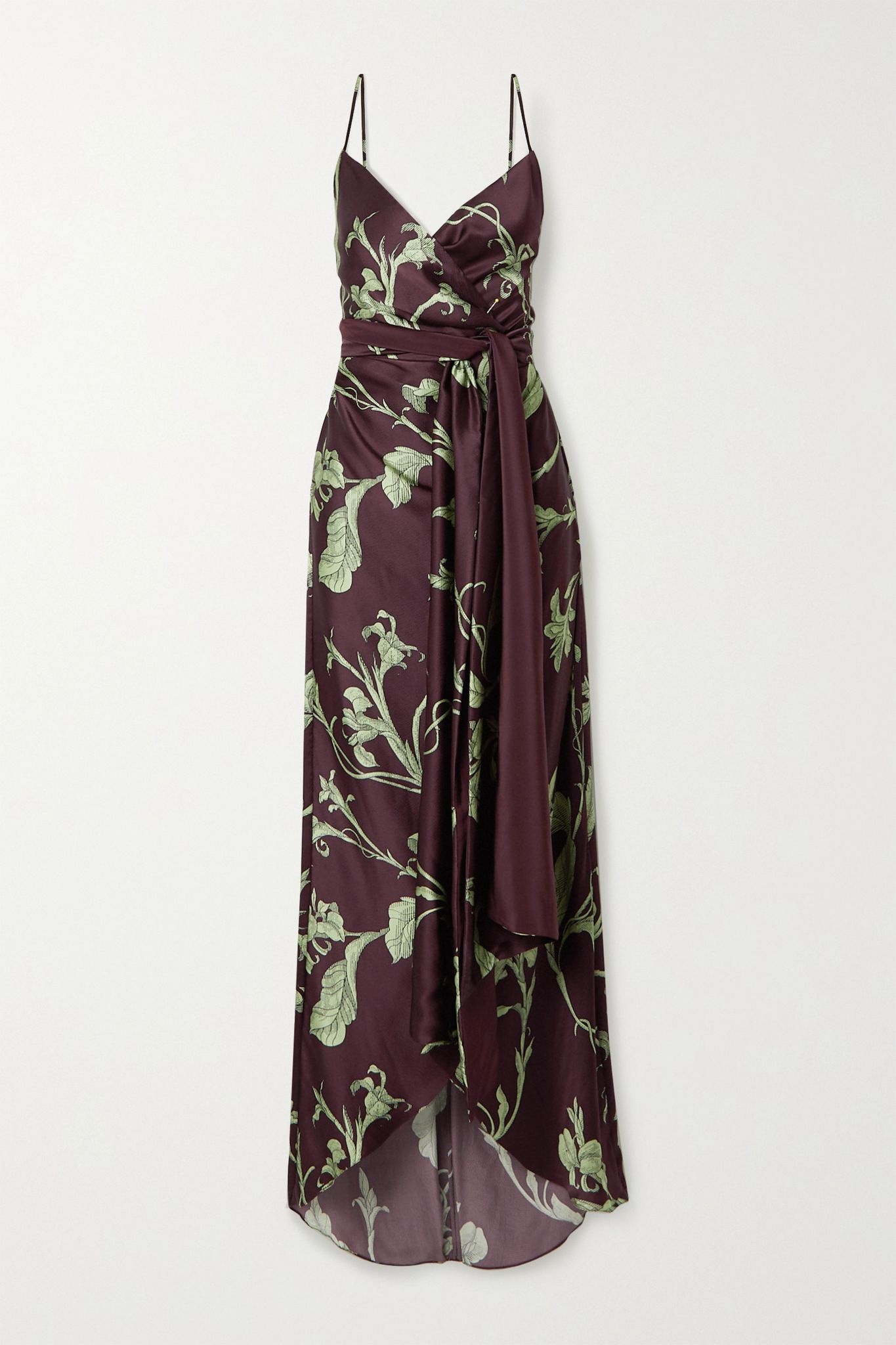 Given Promise printed silk-satin maxi dress - 1