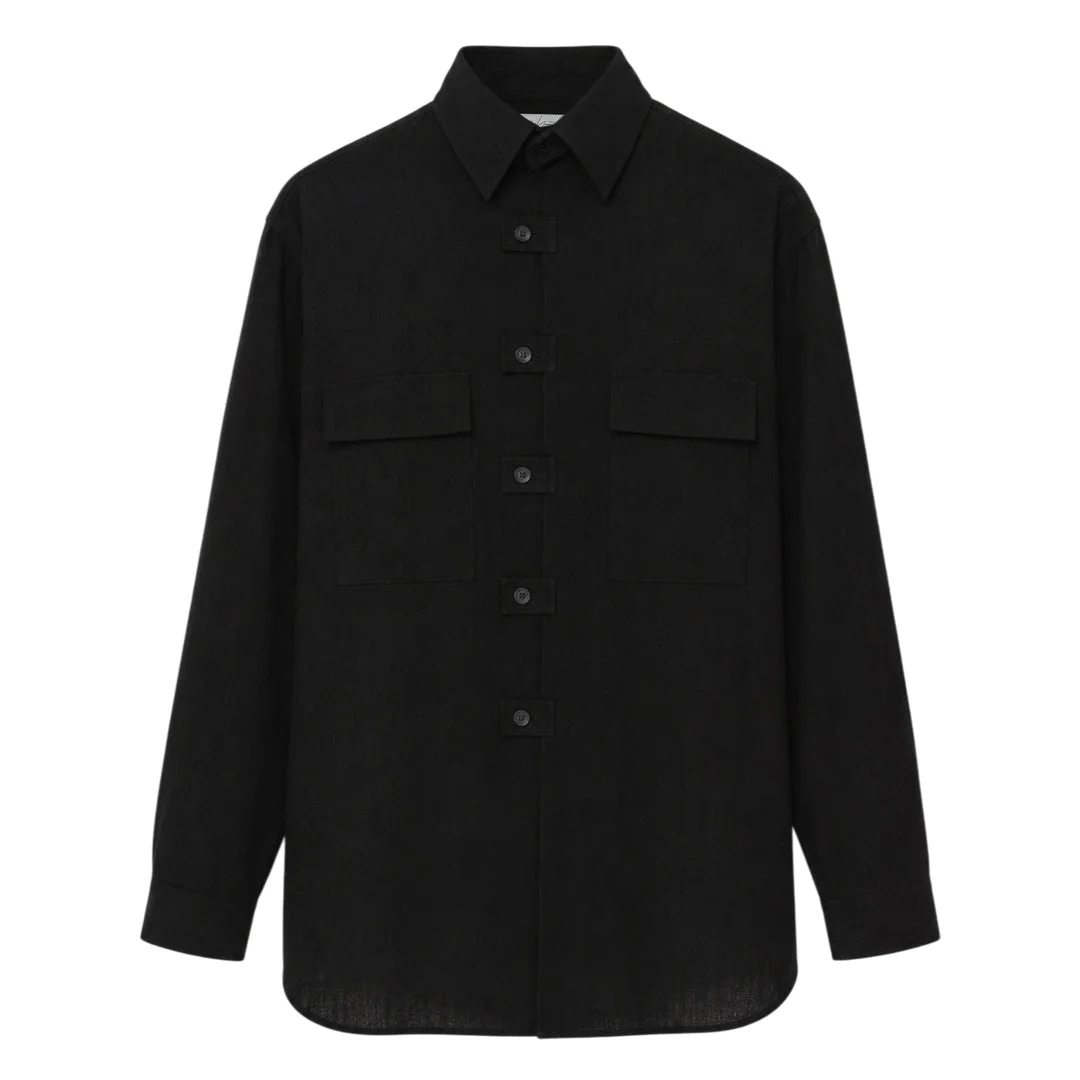 Spare Collar Long Sleeve Shirt - 1