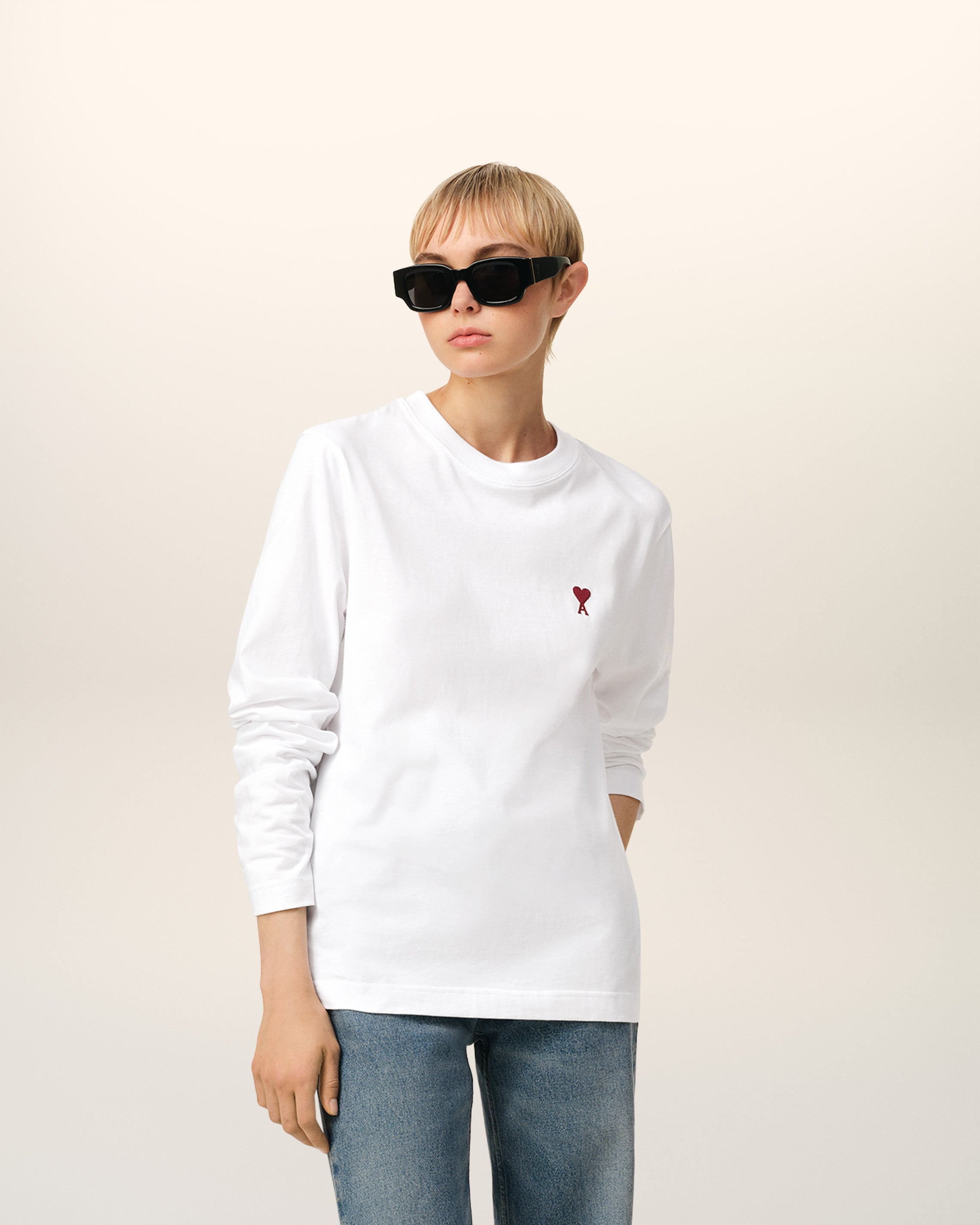 RED AMI DE COEUR LONG SLEEVES T-SHIRT - 6