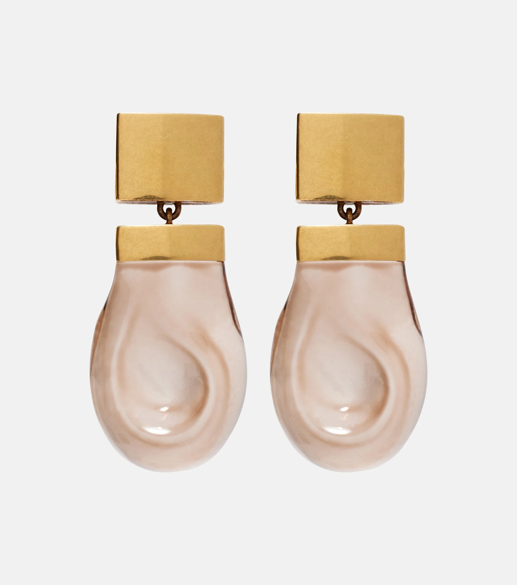 Keefe 18kt gold-plated drop earrings - 1