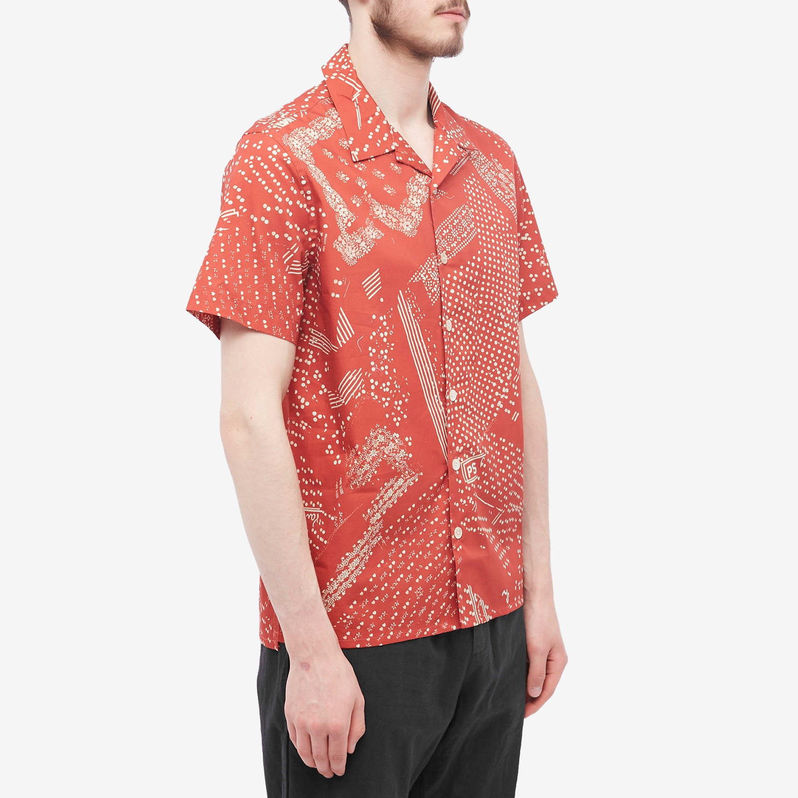 Paul Smith Printed Vacation Shirt Red