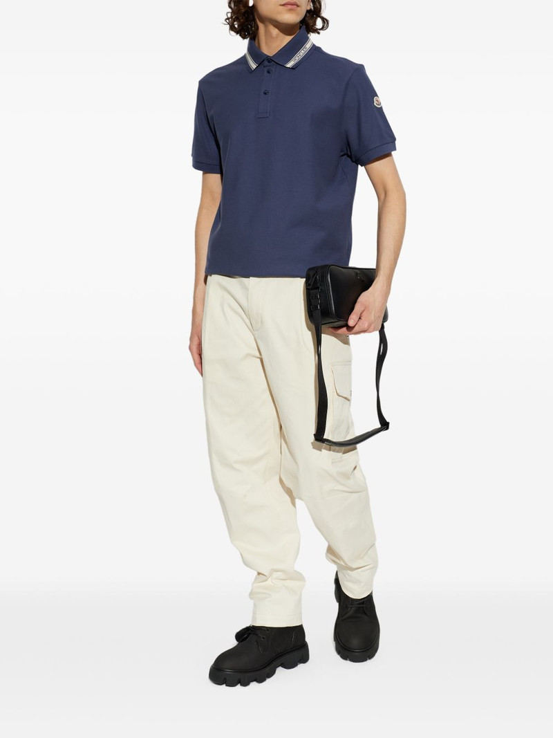 Moncler blue polo shirt outlook