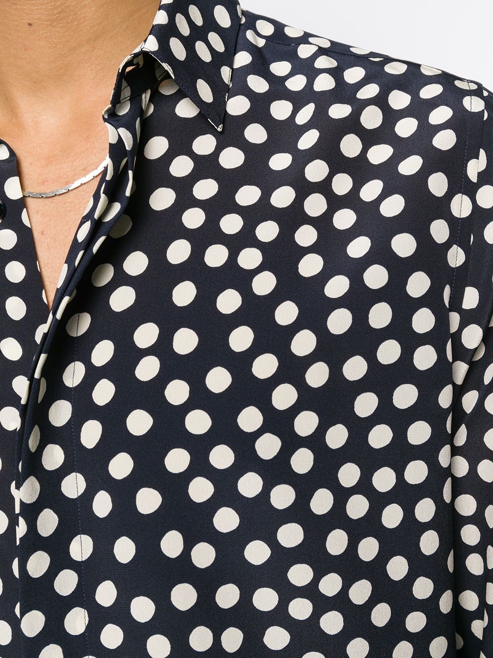 polka dot print shirt - 5