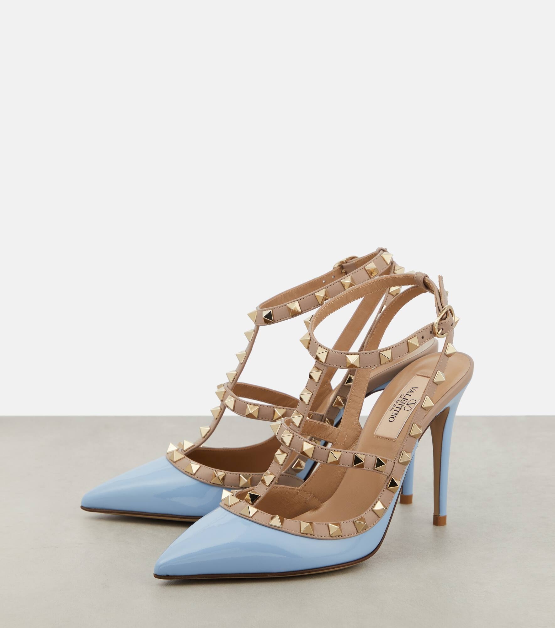 Rockstud patent leather pumps - 5