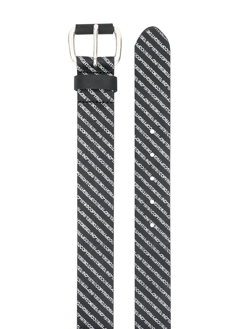 logo-print belt - 2