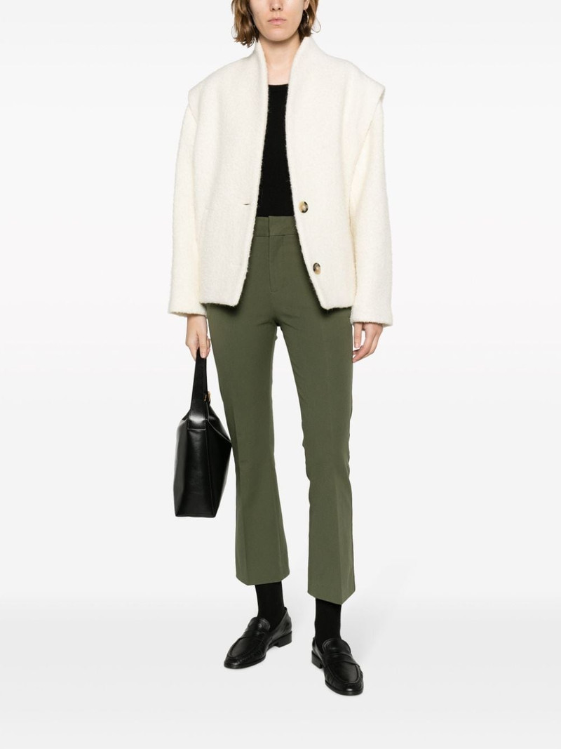 FRAME cropped stretch-cotton trousers outlook