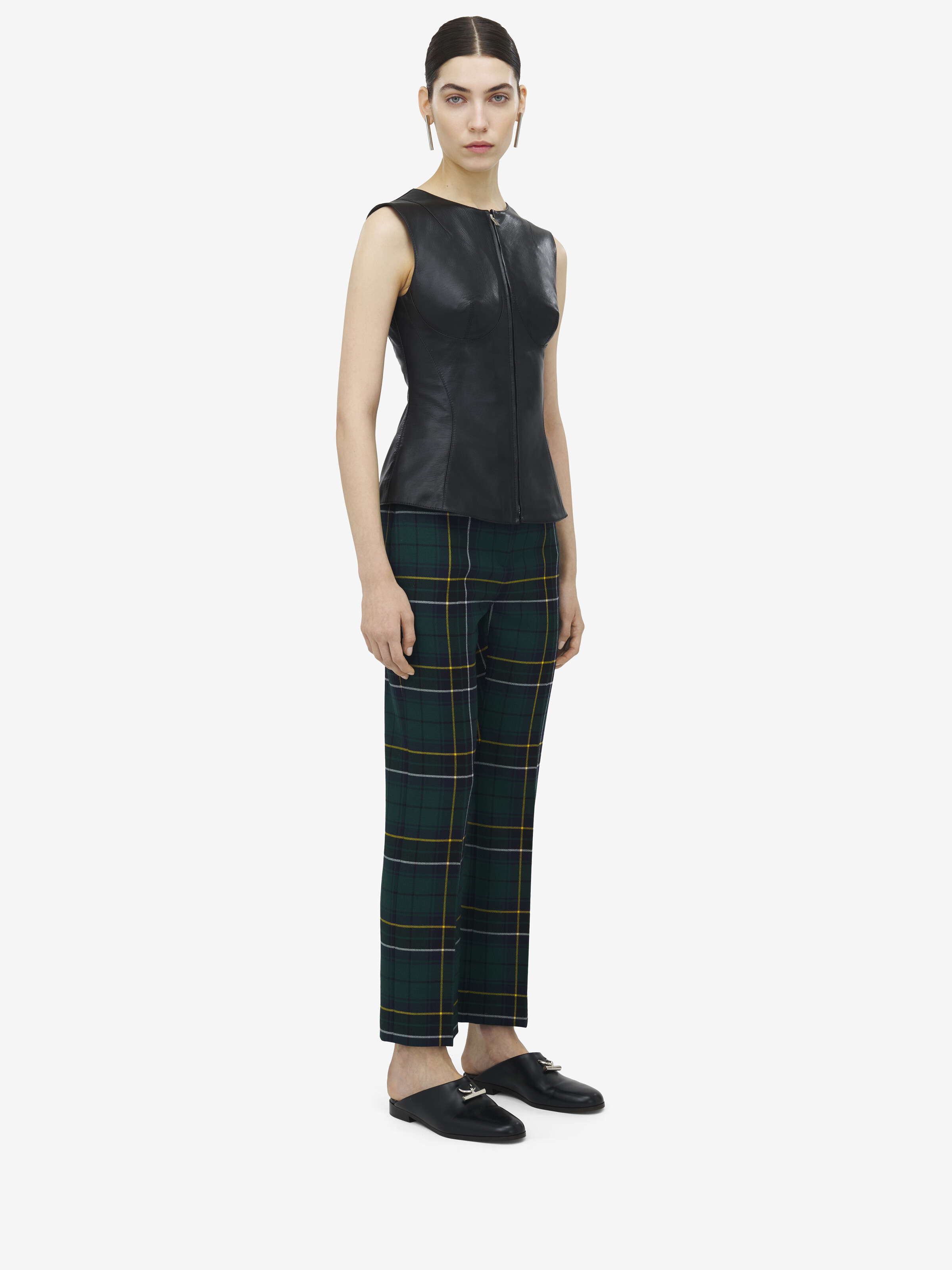 Sleeveless Leather Top - 4