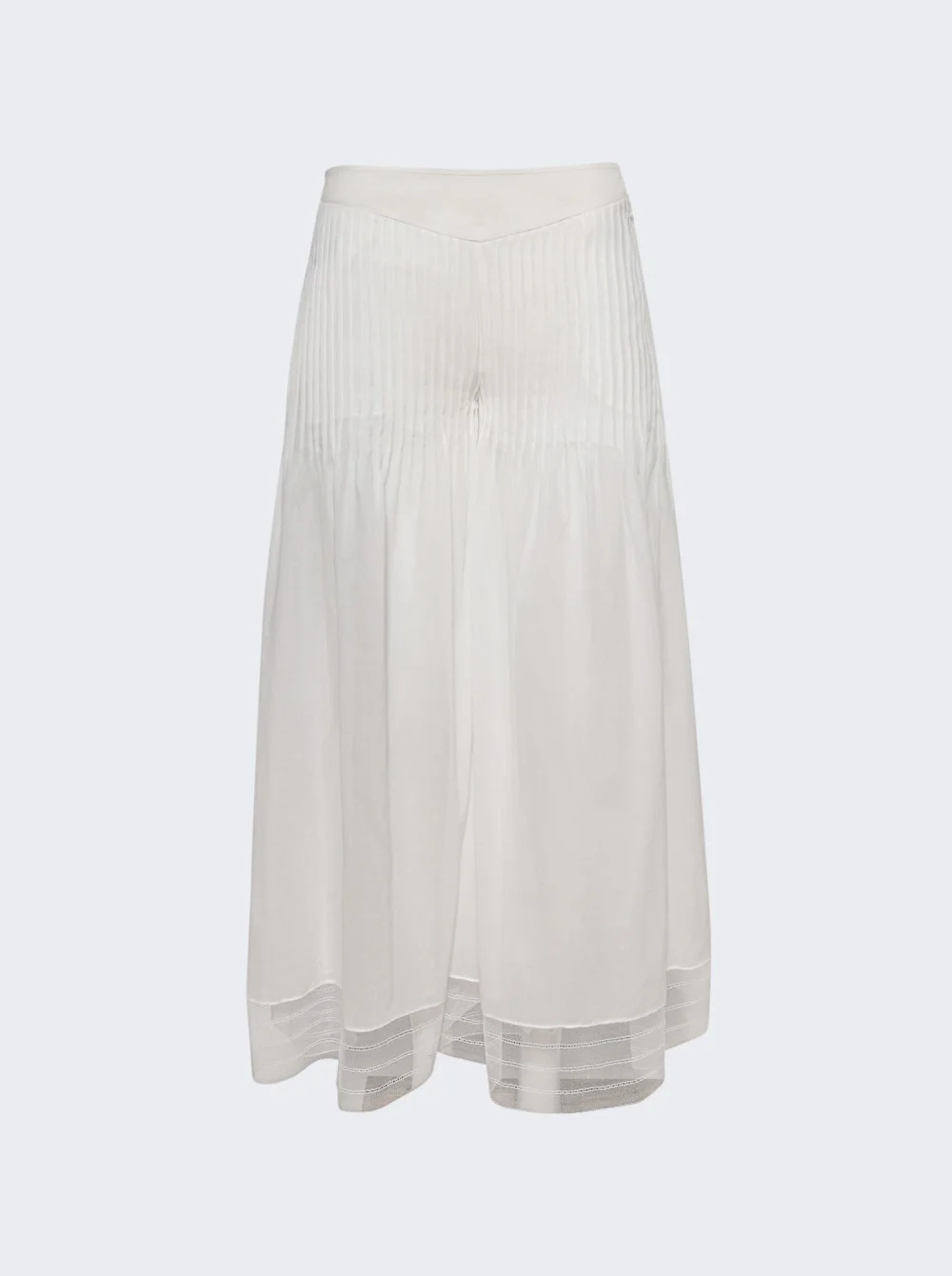 Vanished Pintucked Pant White - 1