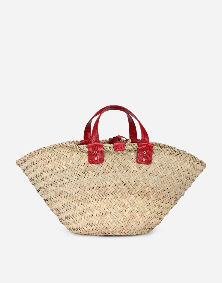 Straw Kendra bag with embroidery - 4