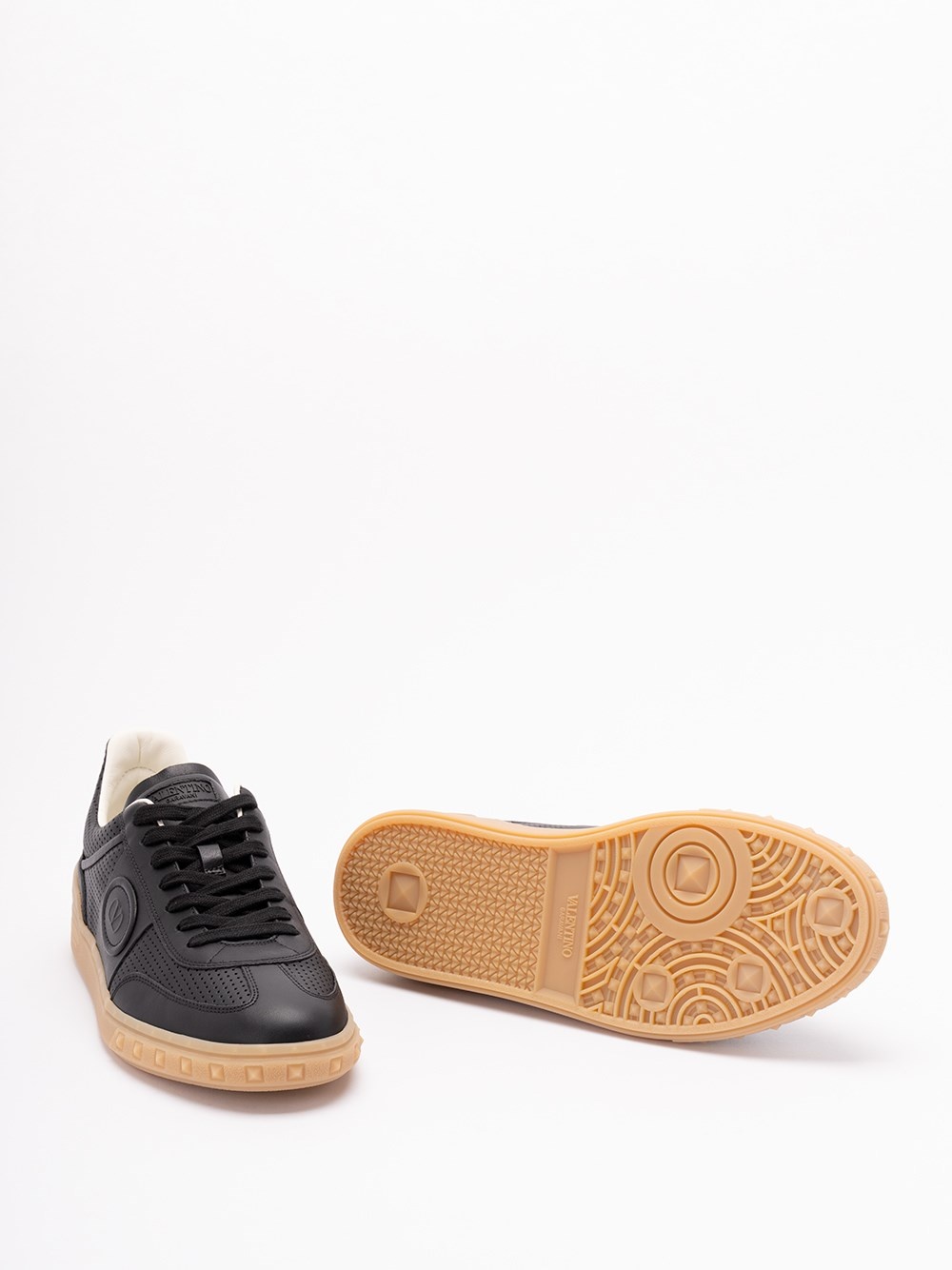 `Upvillage` Leather Sneakers - 4