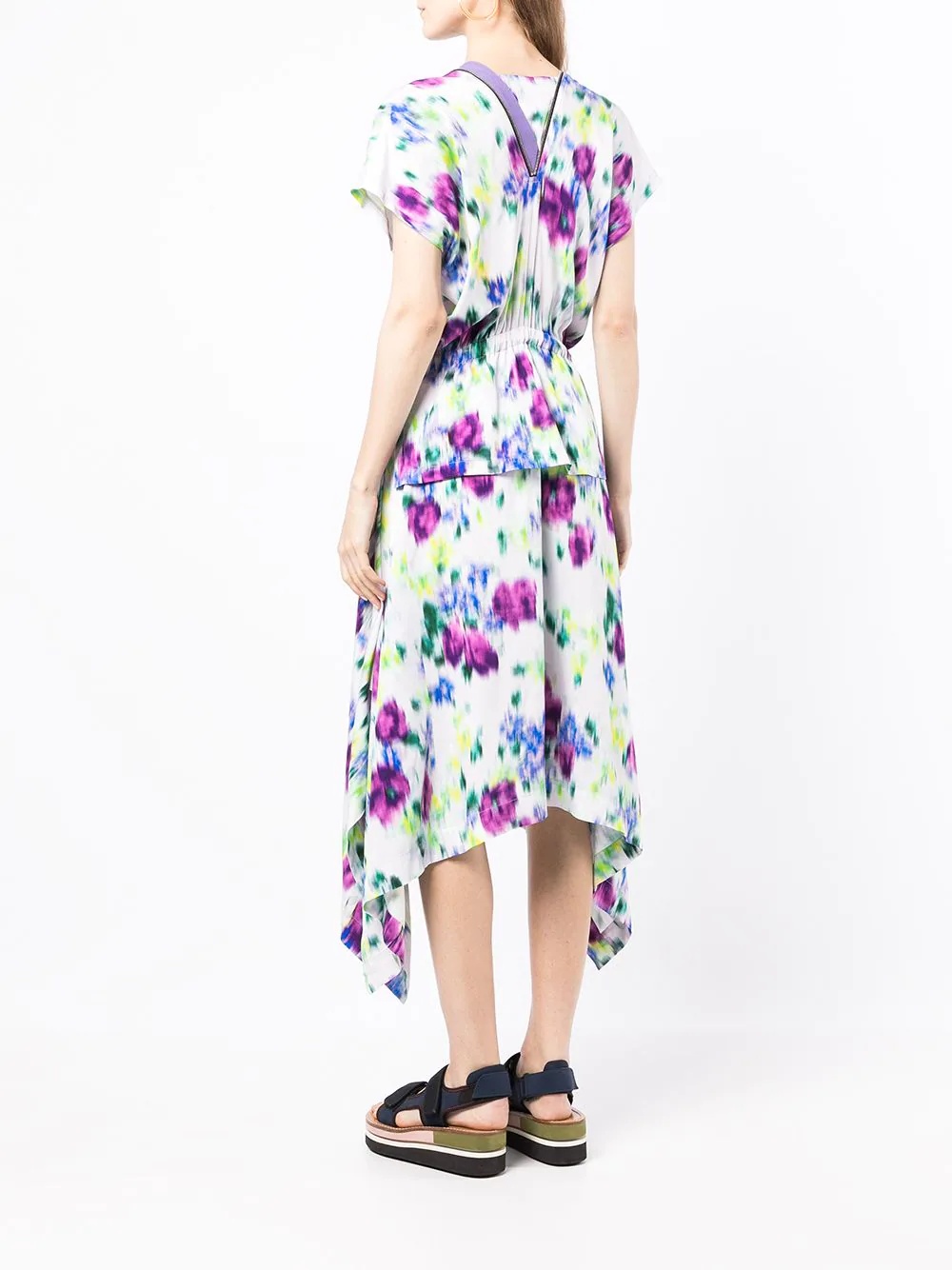 floral-print midi dress - 4