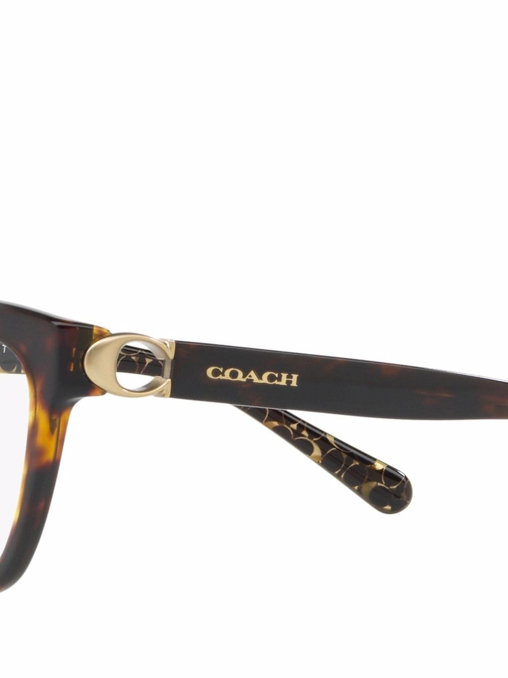 tortoiseshell square glasses - 3