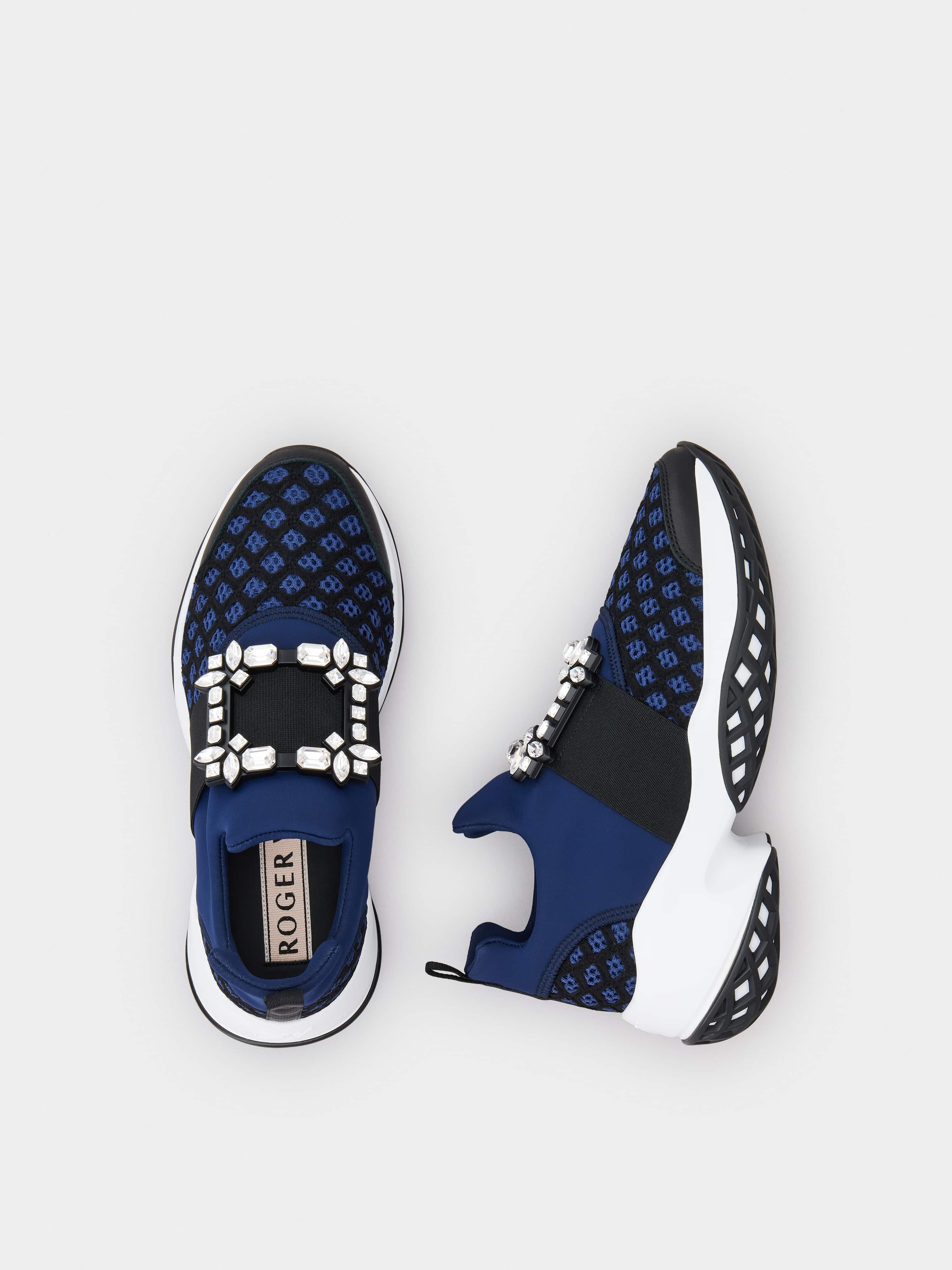 Viv' Run Strass Buckle Sneakers in Technical Fabrics - 4