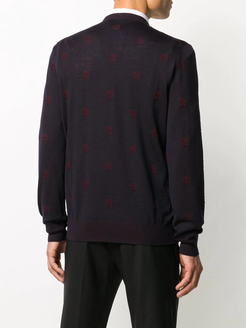 skull patterned jumper - 4