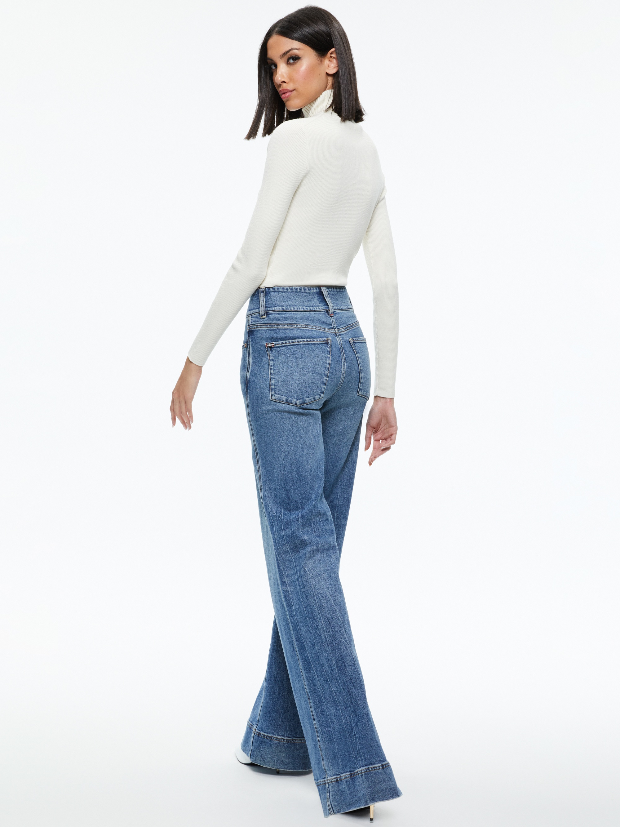 SENAIDA CROPPED MOCK NECK PULLOVER - 3
