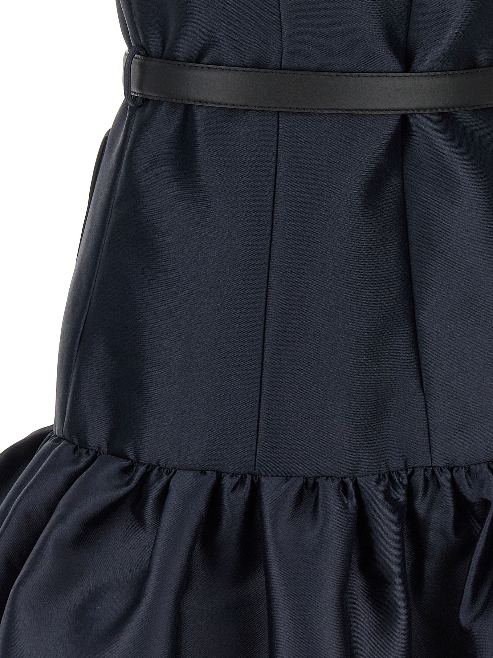 Navy Taffeta Mini Dresses Blue - 4