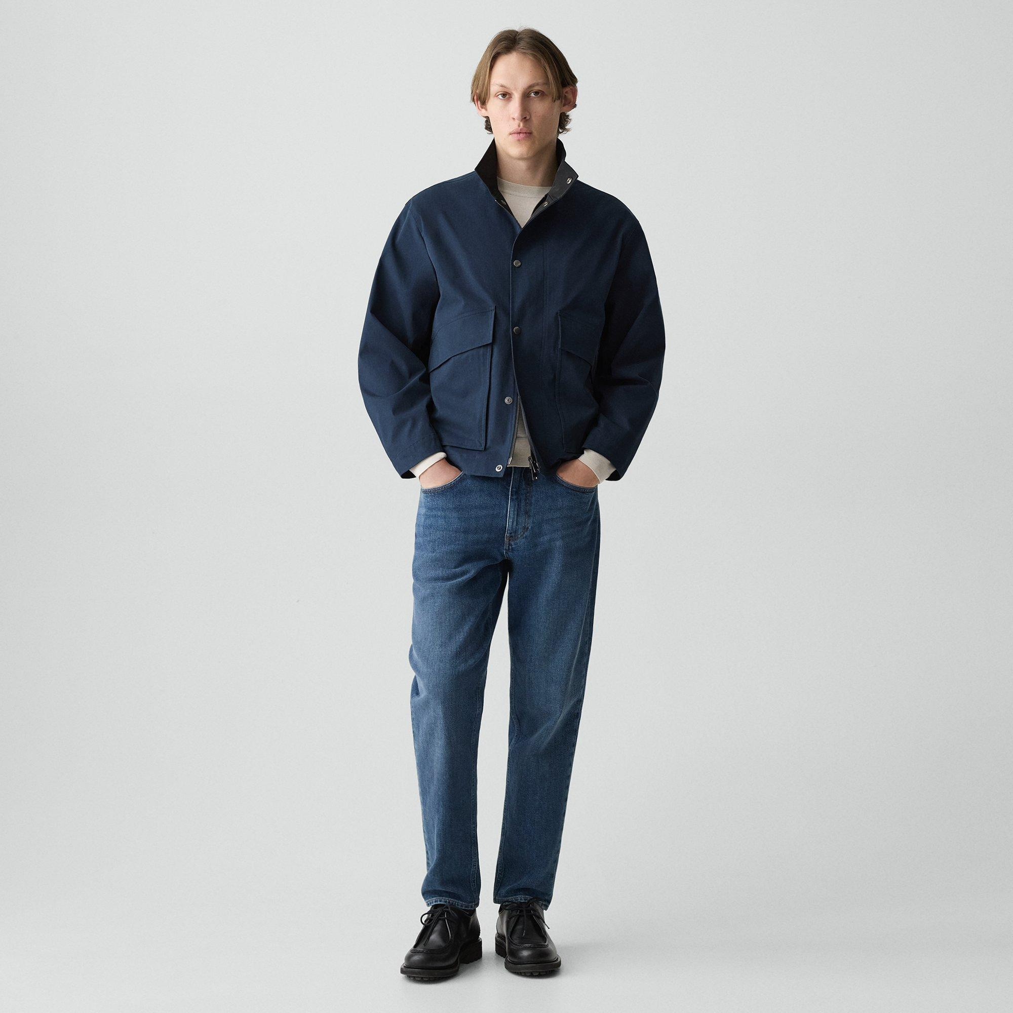 Utility Jacket in Peach Cotton - 6